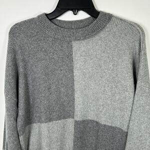 Abercrombie & Fitch 2-Tone Gray Blocked Sweater, Sz S